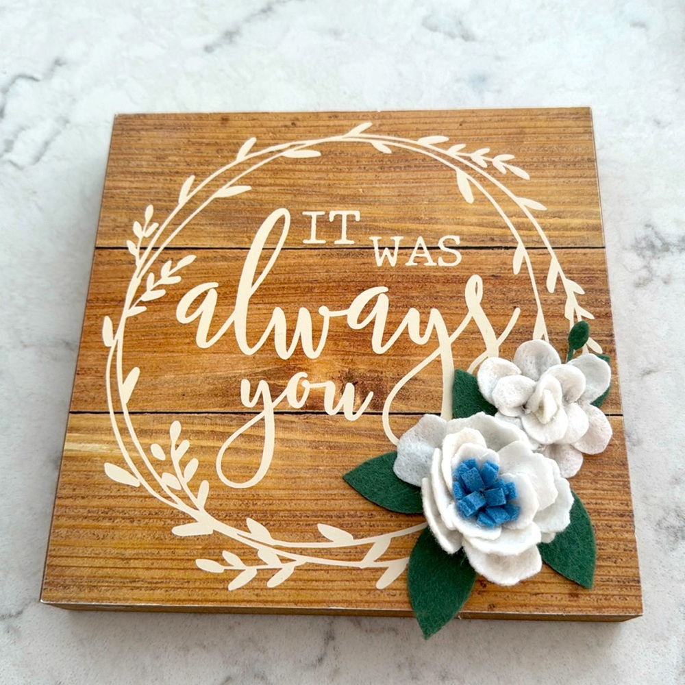 Wedding or Anniversary Sign wood